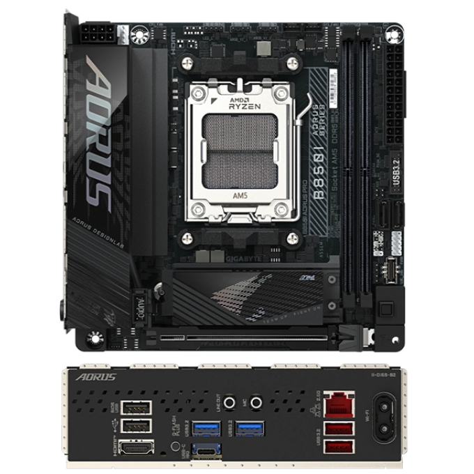 motherboard gigabyte b850i aorus pro, chipset amdb850, socket amd am5, mini-itx[@@@]s